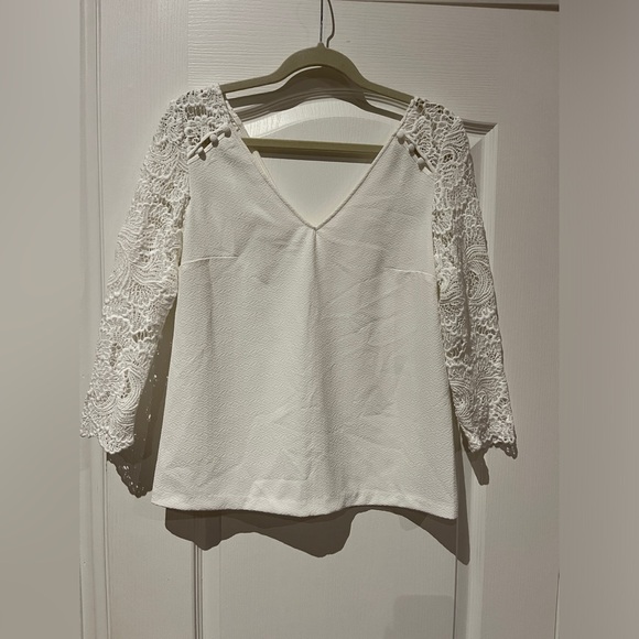 NWOT Sezane Claudia Lace Blouse - Picture 3 of 9
